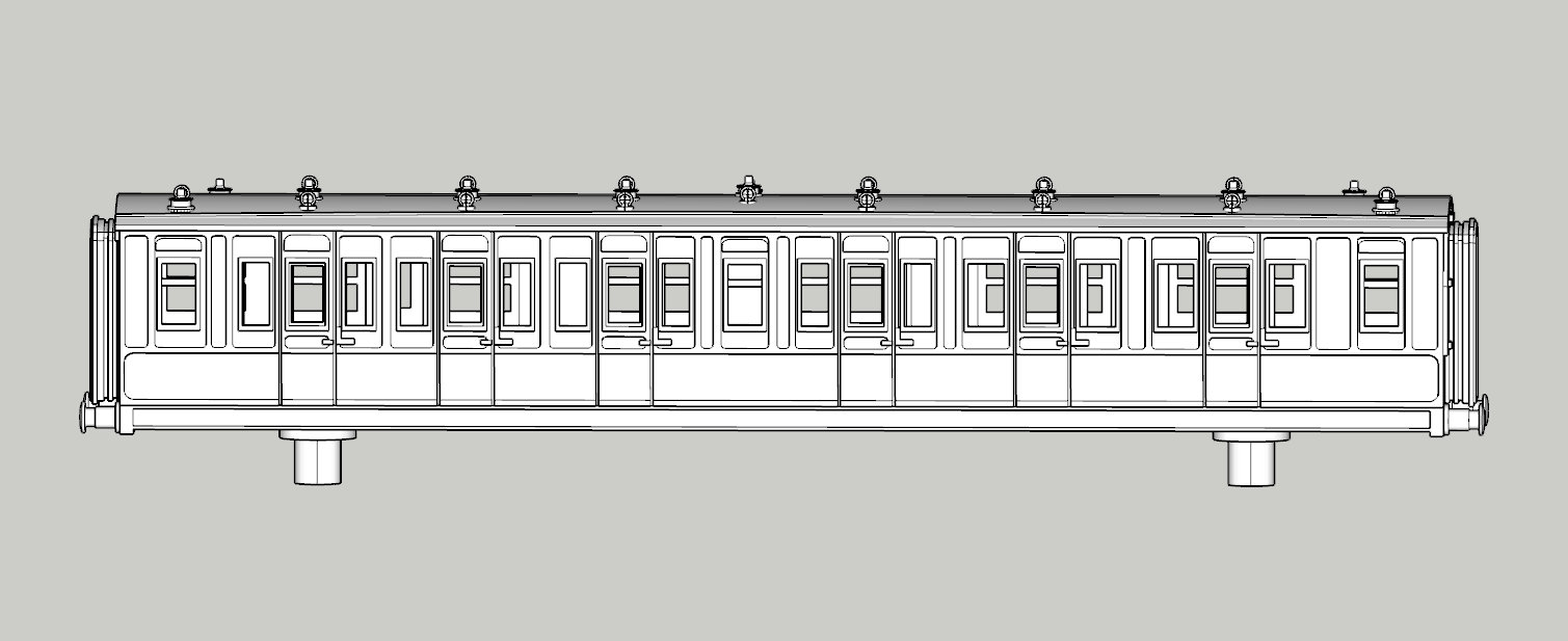 (image for) LNWR Wolverton 50ft Composite Coach - d3572